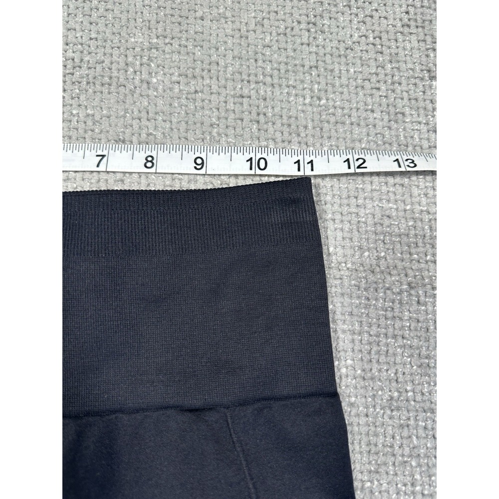 Fabletics Leggings Women XS Black‎ Sync Seamless High Waisted 7/8 Mesh Panel - Picture 3 of 11
